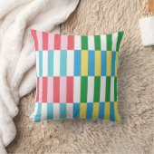 Multi-color stripe cushion クッション (ブランケット)