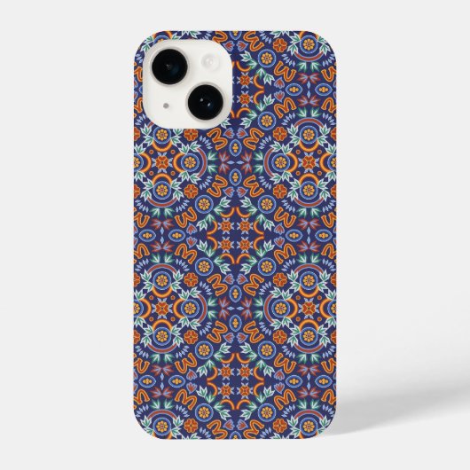 Multi-color Tile Pattern iPhoneケース (裏面)