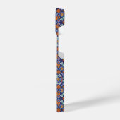 Multi-color Tile Pattern iPhoneケース (左側面)