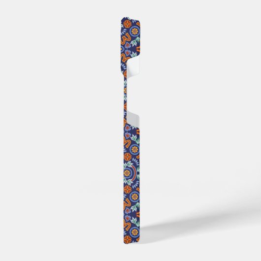 Multi-color Tile Pattern iPhoneケース (左側面)