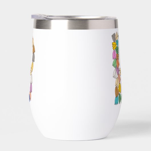 Multi-color Tulip Lettered “B” (右面)