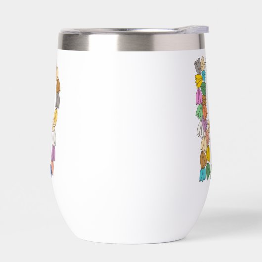 Multi-color Tulip Lettered “B” (左面)