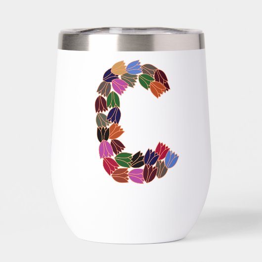 Multi-color Tulip Lettered “C” (背面)