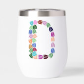 Multi-color Tulip Lettered “D” (背面)