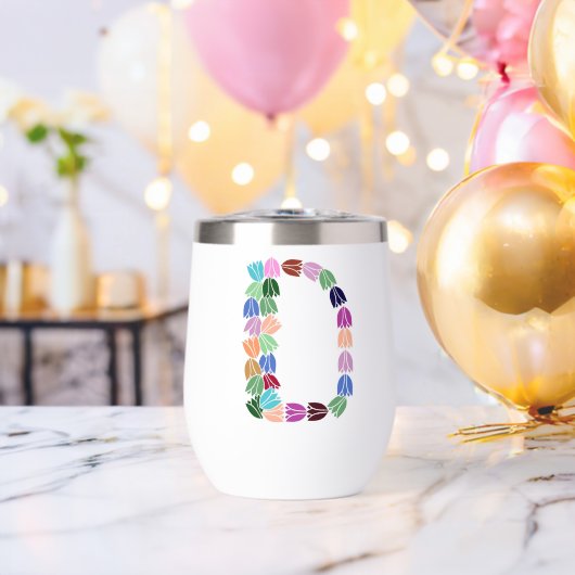 Multi-color Tulip Lettered “D” (バチェラーパーティー (回転後))