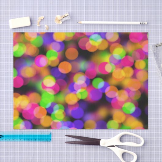 Multi-Colored Bokeh 薄葉紙 (クラフト)