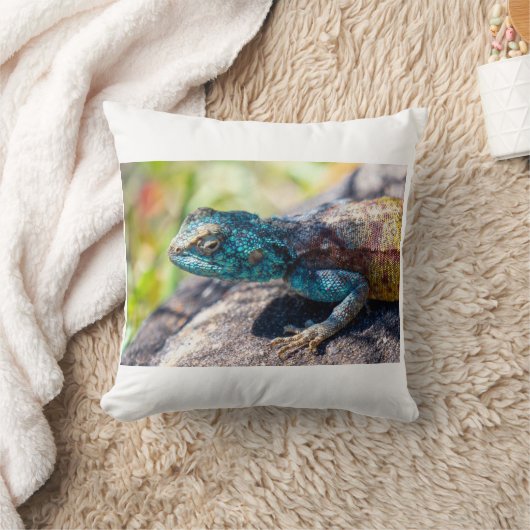 Multi-Colored Lizard Tote クッション (ブランケット)