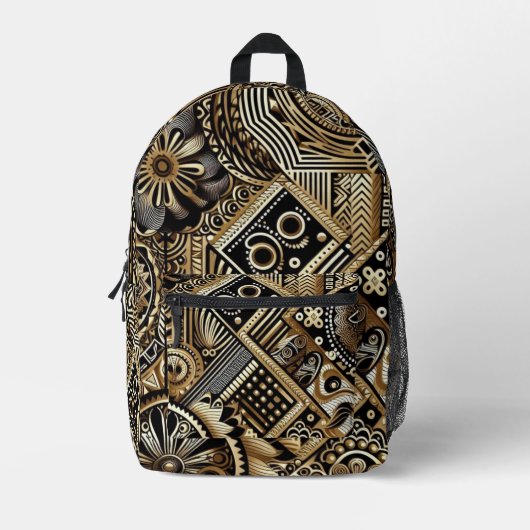 Multi-colored Patterned Backpack プリントバックパック (正面)