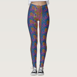 Multi-Colored Patterned Leggings レギンス
