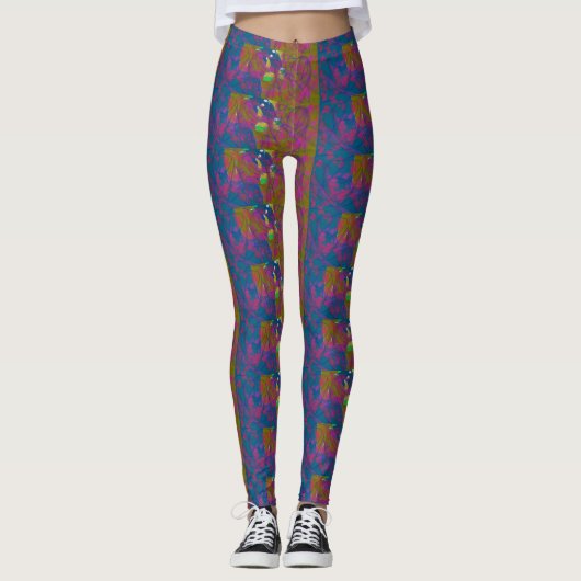 Multi-Colored Patterned Leggings レギンス (正面)