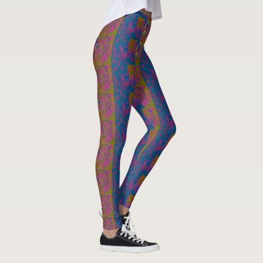Multi-Colored Patterned Leggings レギンス (右)