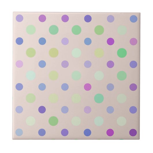 multi-colored polka dots タイル (正面)