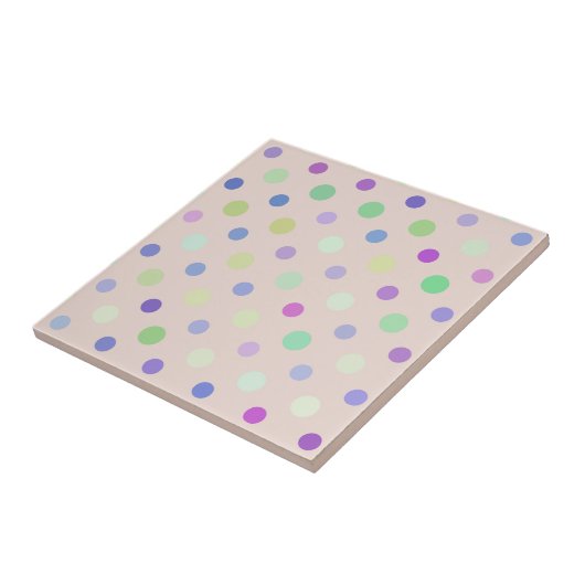 multi-colored polka dots タイル (側面)