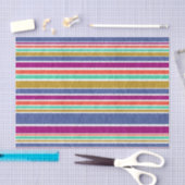 Multi-Colored Textile Stripes 薄葉紙 (クラフト)