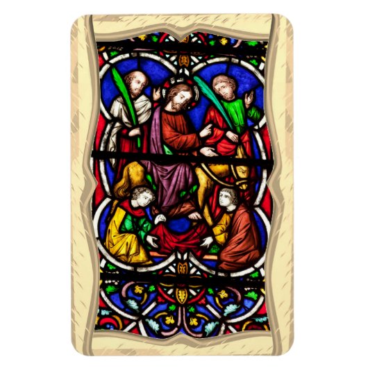 Multi Coloured Bible Scene Magnet マグネット (縦)