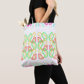 Multi Coloured Funky Tote Bag トートバッグ (クローズアップ)