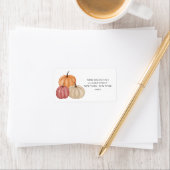 Multi-coloured Pumpkins Address Labels ラベル (インサイチュ)