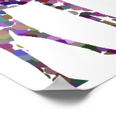 Multi-coloured spotted Giraffe Poster ポスター (角)