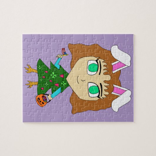Multi Holiday Chibi ジグソーパズル (横)