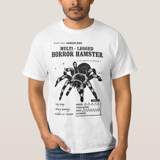 Multi-Legged Horror Hamster Funny Tarantula graphi Tシャツ (正面)