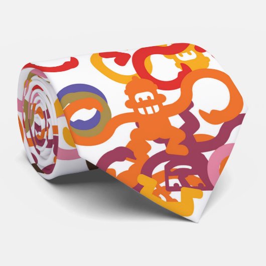 Multi-Monkey Business Tie ネクタイ (ロール)