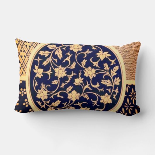 Multi-Pattern Throw Pillow ランバークッション (裏面)