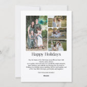 Multi Photo Christmas Holiday Card シーズンカード (裏面)
