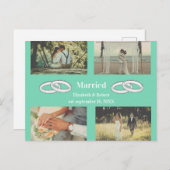 Multi Photo wedding family gift インビテーションポストカード (正面/裏面)