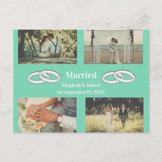 Multi Photo wedding family gift  インビテーションポストカード