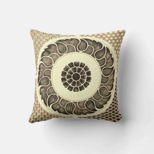 Multi-Print Throw Pillow クッション (裏面)