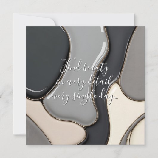 Multi purpose flat card in stylish graphic (正面)