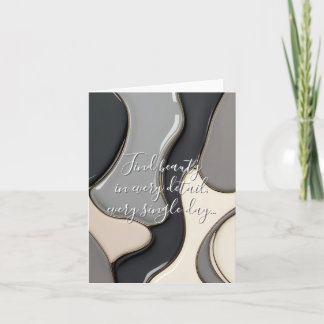 Multi purpose folded card in stylish graphic ノートカード