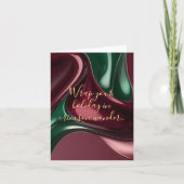 Multi purpose folded card in stylish graphic ノートカード (正面)