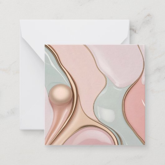 Multi purpose note card in stylish graphic ノートカード (正面)