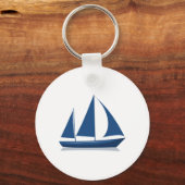 Multi-Sail Sailboat Marine Nautical キーホルダー (裏面)
