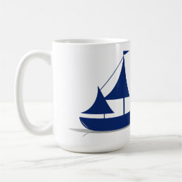 Multi-Sail Sailboat Marine Nautical コーヒーマグカップ