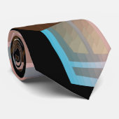 multicolor abstract Tribal face art neck tie ネクタイ (ロール)