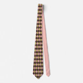 Multicolor Argyle Tie – Green Pink Brown Diamond ネクタイ (正面)