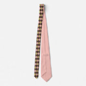 Multicolor Argyle Tie – Green Pink Brown Diamond ネクタイ (裏面)