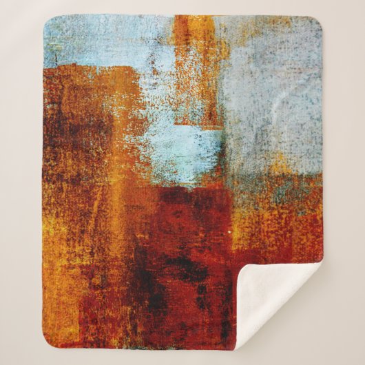 Multicolor brush strokes in oil structure. Grunge シェルパブランケット (正面)