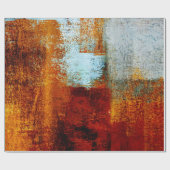 Multicolor brush strokes in oil structure. Grunge ラッピングペーパー (フラット)