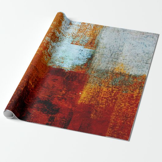 Multicolor brush strokes in oil structure. Grunge ラッピングペーパー (アンロールド)