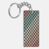 Multicolor Checkered Style キーホルダー (正面左)