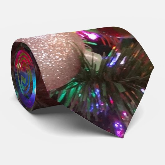Multicolor Christmas Tree Colorful Holiday ネクタイ (ロール)