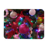 Multicolor Christmas Tree Colorful Holiday マグネット (横)