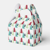 Multicolor Christmas Trees Pattern フェイバーボックス (裏面サイド)