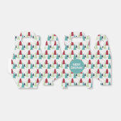 Multicolor Christmas Trees Pattern フェイバーボックス (折り畳みなし)