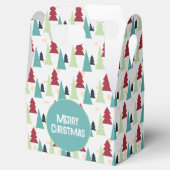 Multicolor Christmas Trees Pattern フェイバーボックス (オープン)