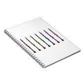 Multicolor Clarinet Unique Music Teacher Gift ノートブック (右側)