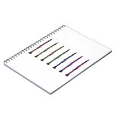Multicolor Clarinet Unique Music Teacher Gift ノートブック (左側)